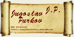 Jugoslav Purkov vizit kartica